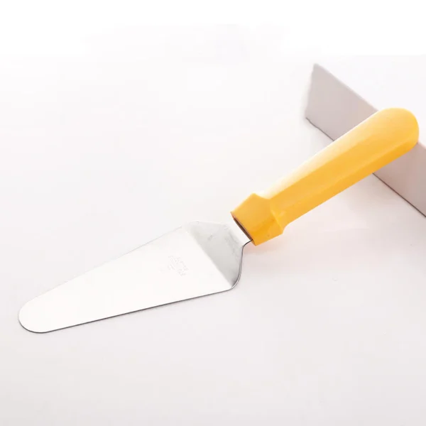 Professional Cake Server Yellow Plastic Handle