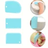 3pcs Plastic Scraper Set   Cake Smoothing Tools for Perfect Frosting  Kitchen Cooking Utensil
