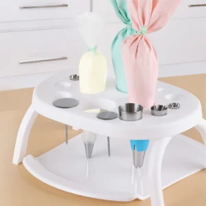my-11134207-7ras8-mclhc41esj73a7.webp Cream Holder Stand Cake Transfer Tray Set Dessert Display for Cupcakes Pastries Bakery Essential