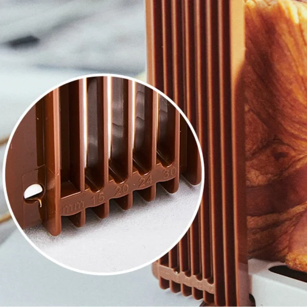 Toast Slicer Plastic Bread Slicer  Foldable Kitchen Baking Tool for Slicing Bread Must Have Tool