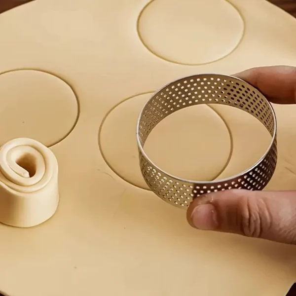 Stainless Steel Mousse Ring   430 Perforated for Professional Desserts Making Tools Cake Mold
