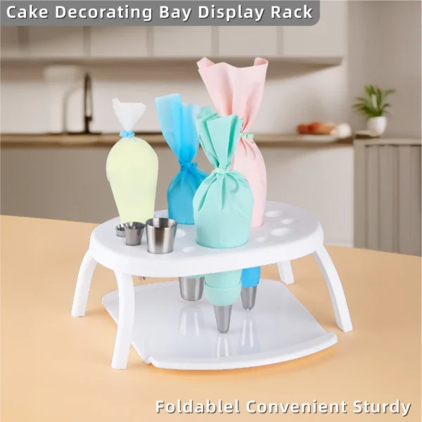 my-11134207-7rasa-mclhc414sy4l9d-1.webp Cream Holder Stand Cake Transfer Tray Set Dessert Display for Cupcakes Pastries Bakery Essential