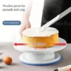 Non Slip Cake Turntable Silicone PP Plastic 360  Rotating for Cake Decorating DIY Cake Baking Tools