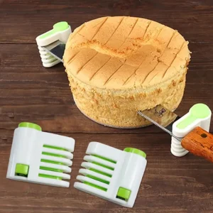 my-11134207-7rasc-m9ty88qq0p9cb6.webp 2pcs 5 Layer Adjustable Cake Cutting Leveler Creative Kitchen Tool For Effortless Slicing Cutting