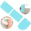 3pcs Plastic Scraper Set   Cake Smoothing Tools for Perfect Frosting  Kitchen Cooking Utensil