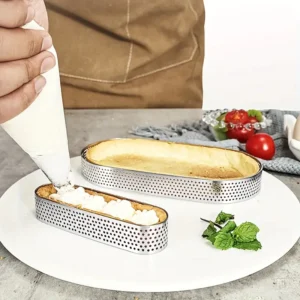 1pcs Stainless Steel Pastry Rings Oval Cake Molds for Mousse  Biscuit Baking  DIY Dessert Molds