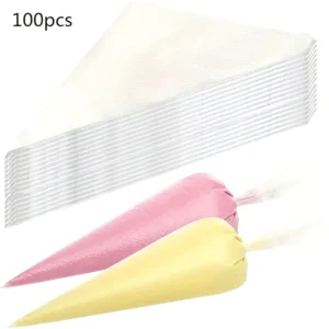 100PCS Disposable Piping Bags    Leak Proof for Buttercream   DIY Cake Decorating Tools