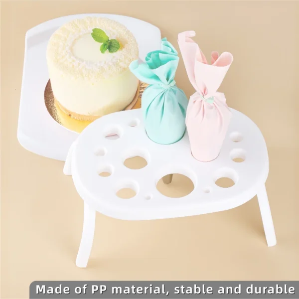 my-11134207-7rash-mclhc41epq27fa.webp Cream Holder Stand Cake Transfer Tray Set Dessert Display for Cupcakes Pastries Bakery Essential