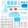 238 Piece Ultimate Blue Baking Set Cake Decorating Tools Set Piping Tips Fondant Tools Complete Kit