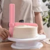 Adjustable Cake Scraper   Blue   Pink Icing Smoother for Perfect Cakes  Cake Decorating