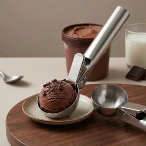 1pc of Stainless Steel Dual Purpose Ice Cream Scoop Ball Scooper  And Multifunctional Fruit Scoop