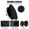 6PCS Cake Turntable Set with Spatulas   Scraper Black Rotating Stand for Smooth Frosting Baking Tools