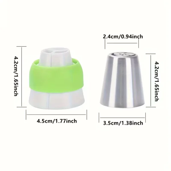 13PCS Kit with 7Tips Tri Coupler   Leaf Nozzles Professional Decoration Tools for Baking Enthusiasts