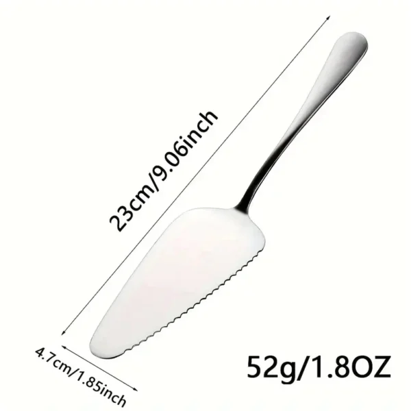 1PC Stainless Steel Serrated Cake Pizza Cutter All in One Slicer Dishwasher Safe Kitchen Baking Tool