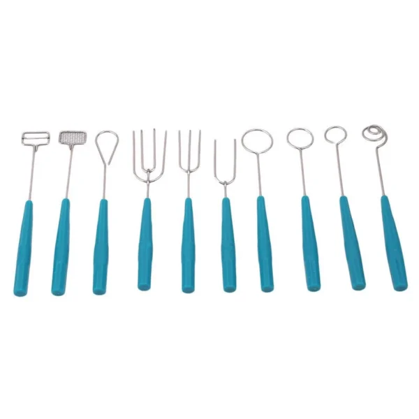 Chocolate Dipping Fork Set Stainless Steel Candy Cake Dipping Tool Dessert Cheese Fruit Fork Baking Tool Kitchen Gadgets