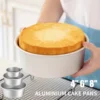 Round Cake Mould with Removable Bottom Aluminum Alloy Set
