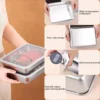 sg-11134201-821fc-mgq8z3gzdt6yb5-1.webp Stainless Steel Container Tiramisu Tray with Lid Cake Shaping Container Home Dessert Baking Tools